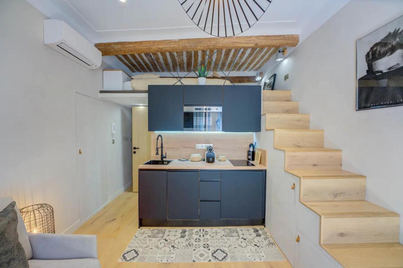 Duplex Studio Apt Mezzanine Near Shops & Cafes Antibes Luaran gambar