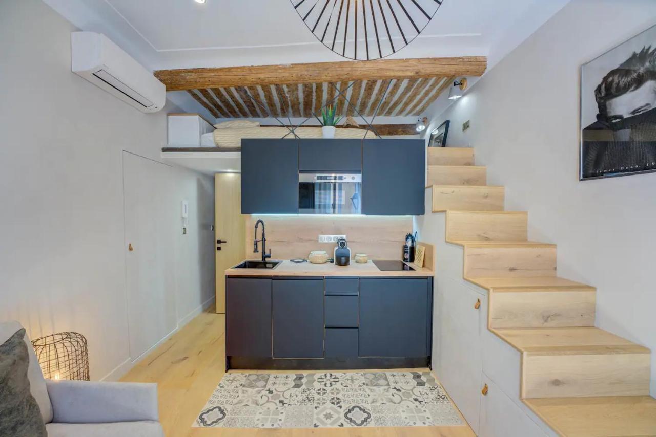 Duplex Studio Apt Mezzanine Near Shops & Cafes Apartment Antibes Luaran gambar