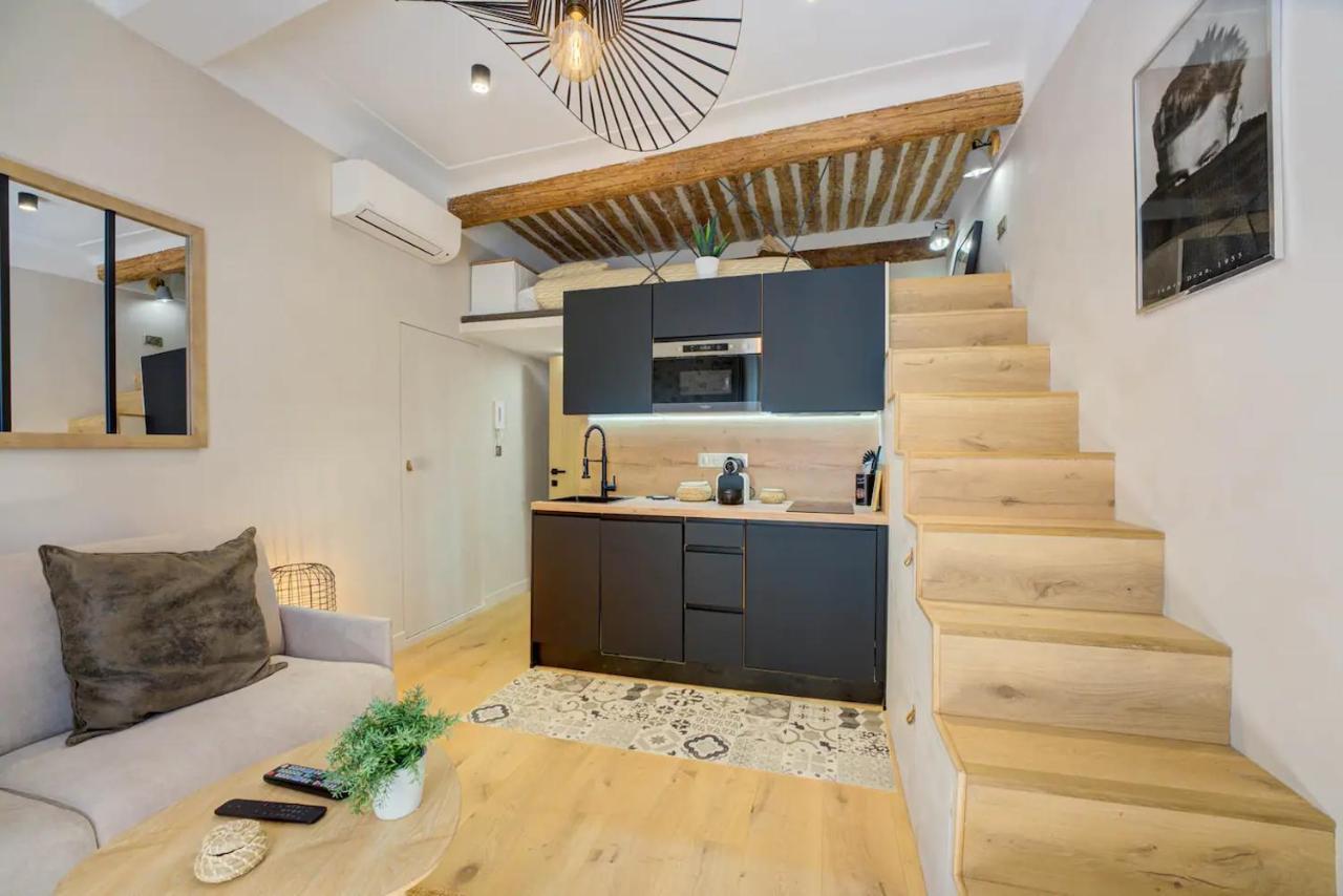 Duplex Studio Apt Mezzanine Near Shops & Cafes Apartment Antibes Luaran gambar