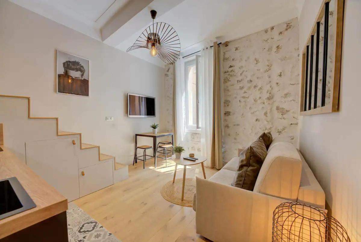 Duplex Studio Apt Mezzanine Near Shops & Cafes Antibes Luaran gambar
